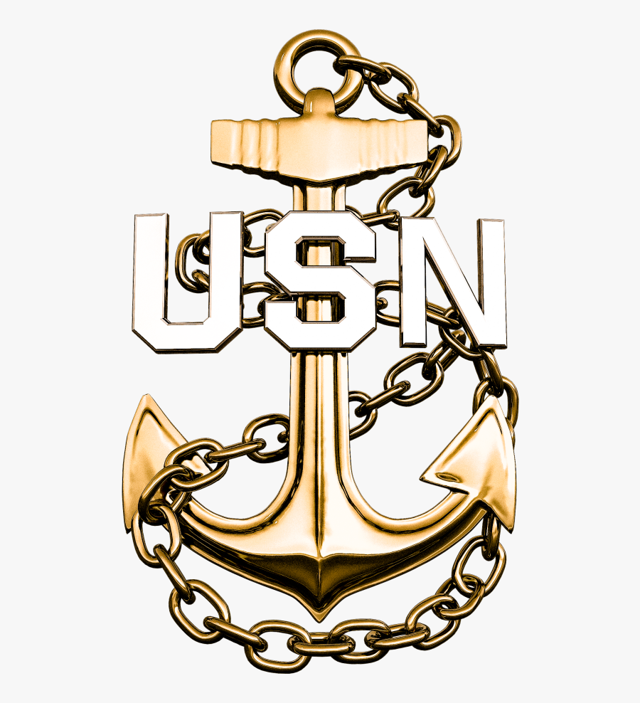 Navy Chief Fouled Anchors, Transparent Clipart