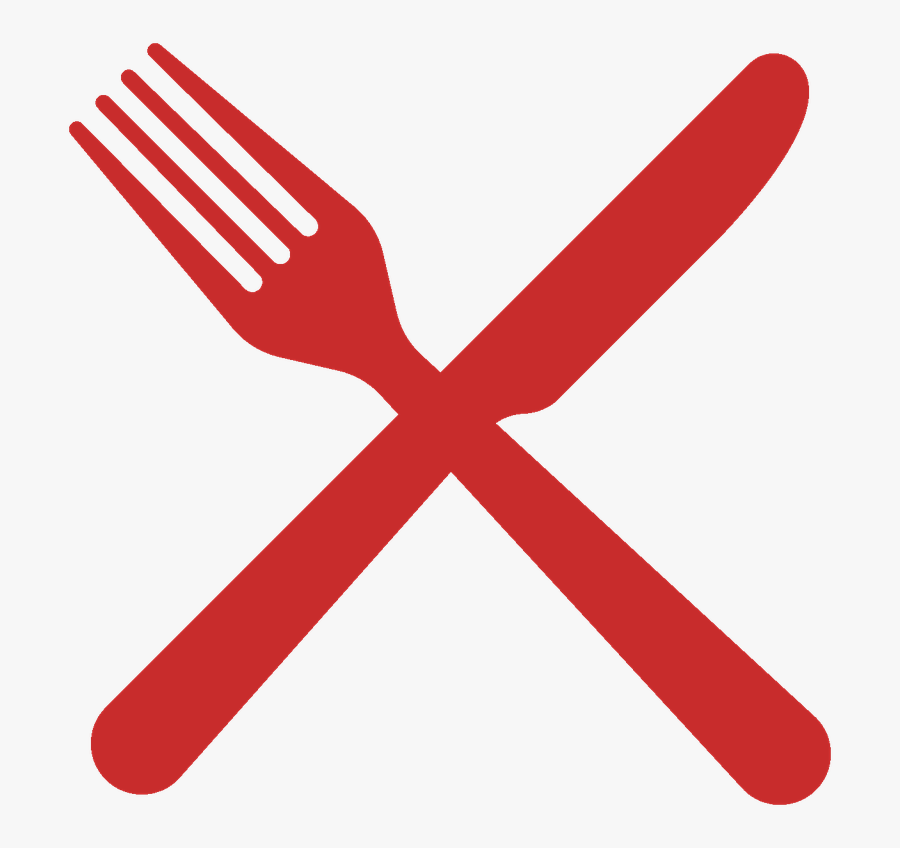 Meal Icon - Fork And Spoon Cross, Transparent Clipart