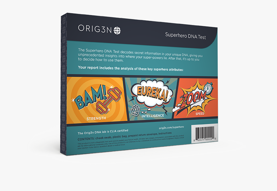 Back Of Superhero Dna Test"
 Class= - Flyer, Transparent Clipart