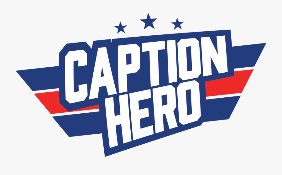 Caption Hero - Graphic Design, Transparent Clipart