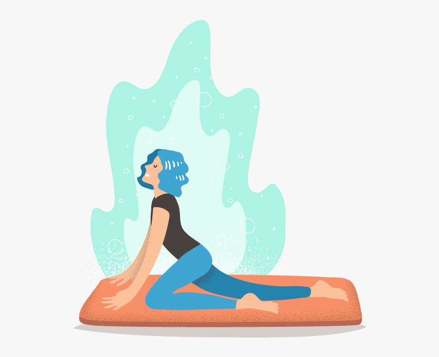 Yoga Web Character Illustration Irewardhealth - Sitting, Transparent Clipart