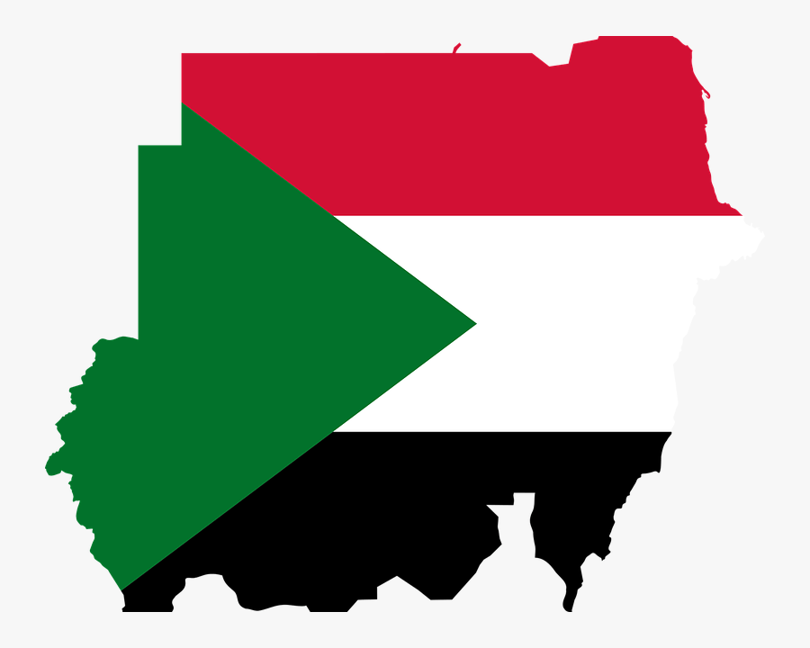 Women At The Forefront Of Sudan’s Uprising - Sudan Flag Map, Transparent Clipart
