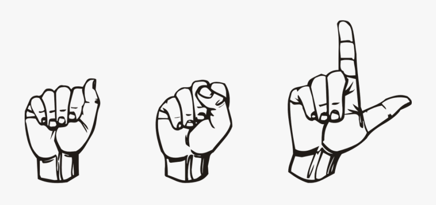 Asl In Sign Language, Transparent Clipart