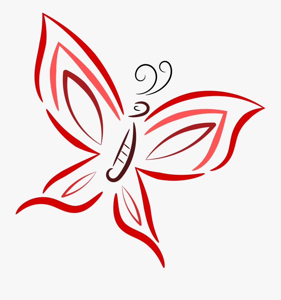 Butterfly Line Art Clip Arts, Transparent Clipart