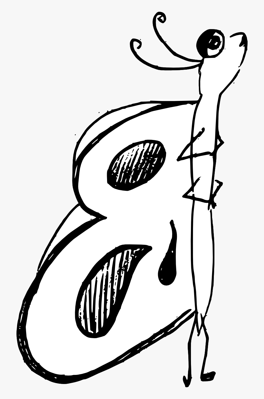 Doodles Clipart Butterfly - Illustration, Transparent Clipart
