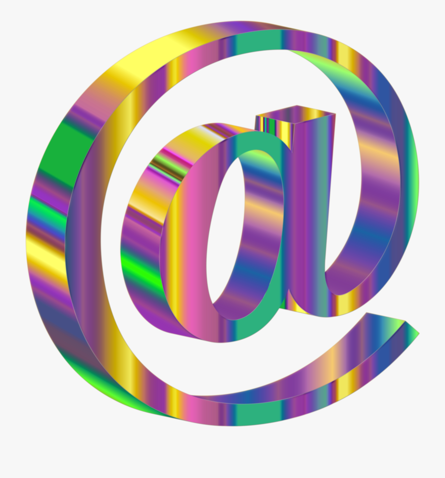 Computer Icons Psychedelia Symbol Drawing Psychedelic - 3d Psychedelic At Sign, Transparent Clipart