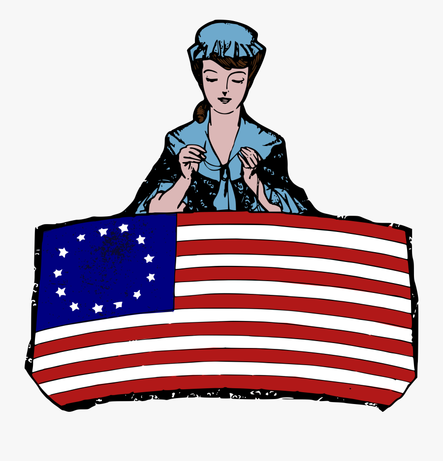 Character - Betsy Ross Clip Art, Transparent Clipart