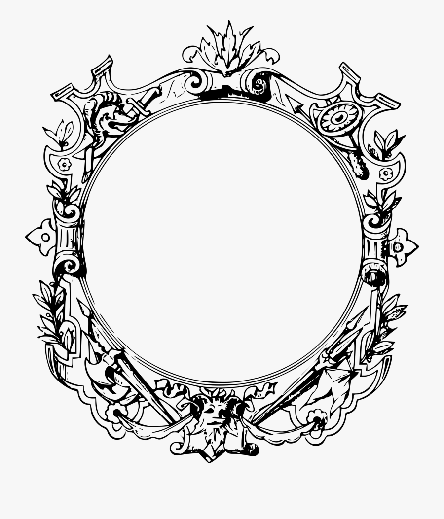 Picture Frames Ornament Clip Art - Frames Drawn Frame Png, Transparent Clipart