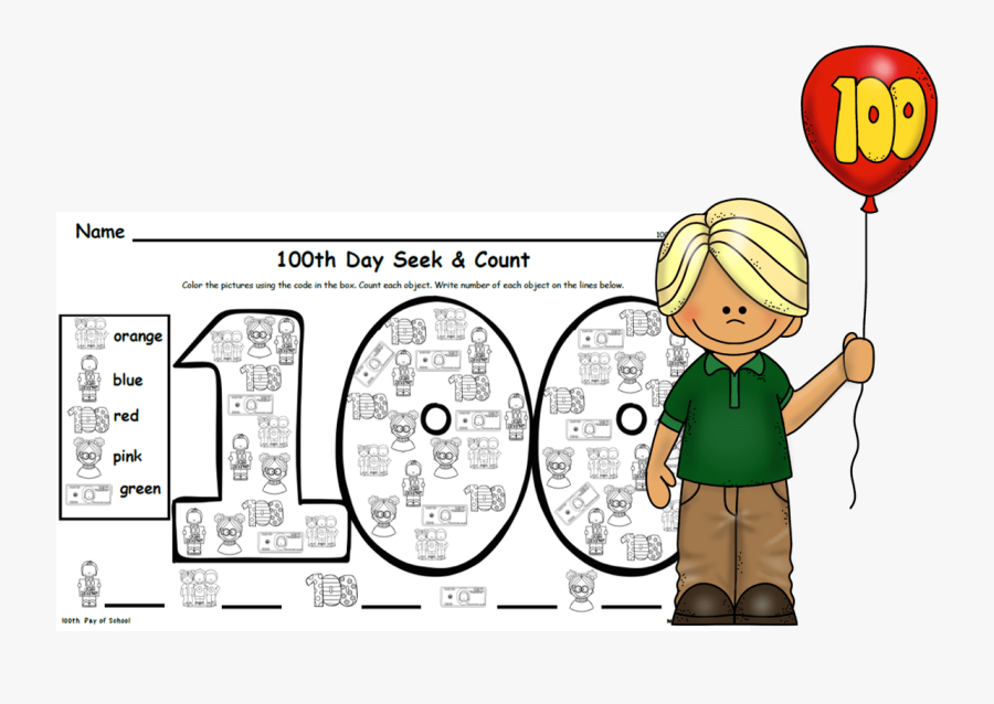 100 Days Bookmarks For School, Transparent Clipart