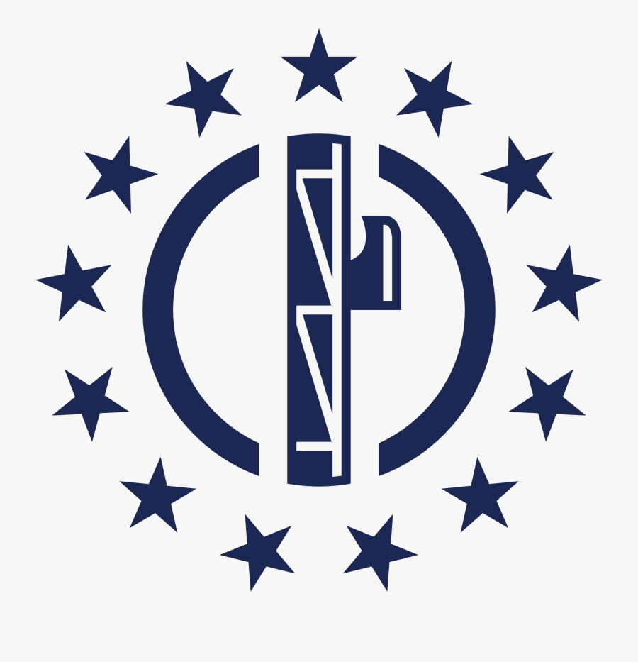 Patriot Front Fasces - Betsy Ross Stars, Transparent Clipart