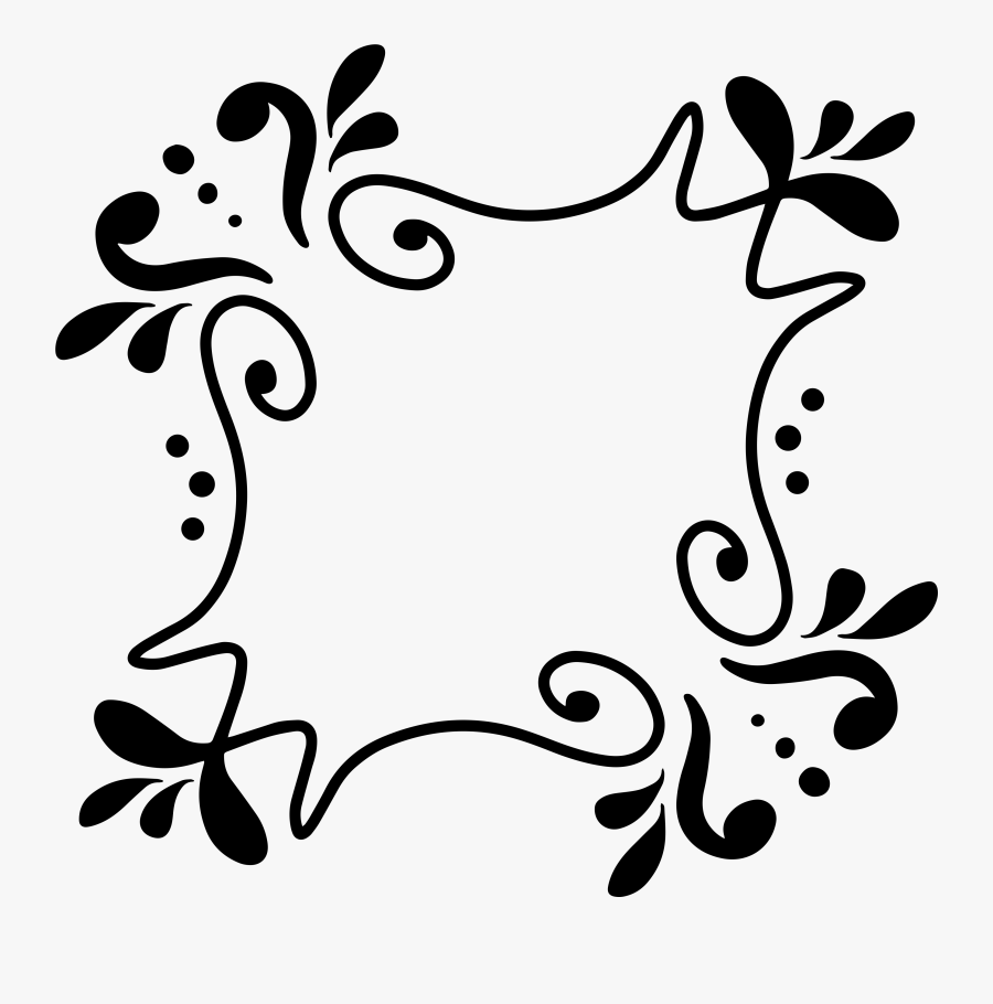 Graphic Black And White Svg Frames - Portable Network Graphics, Transparent Clipart