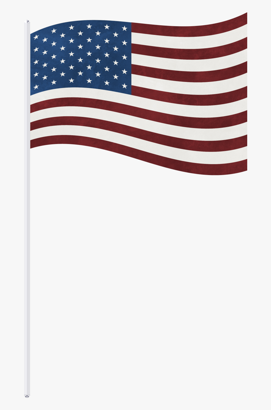 Clip Art Usa Png Clipart Picture - American Flag On Stick Png, Transparent Clipart