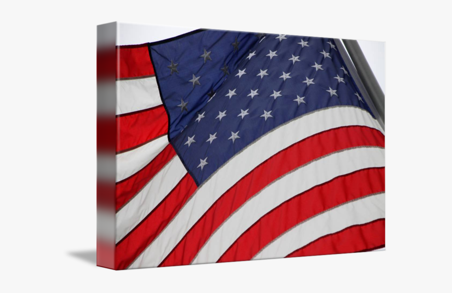 Clip Art American Flag Blowing In The Wind - Flag Of The United States, Transparent Clipart