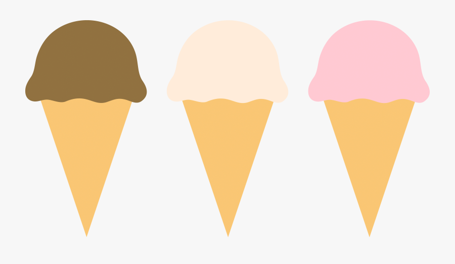Ice Cream Clipart Border - Vanilla Chocolate Strawberry Ice Cream Clip Art, Transparent Clipart