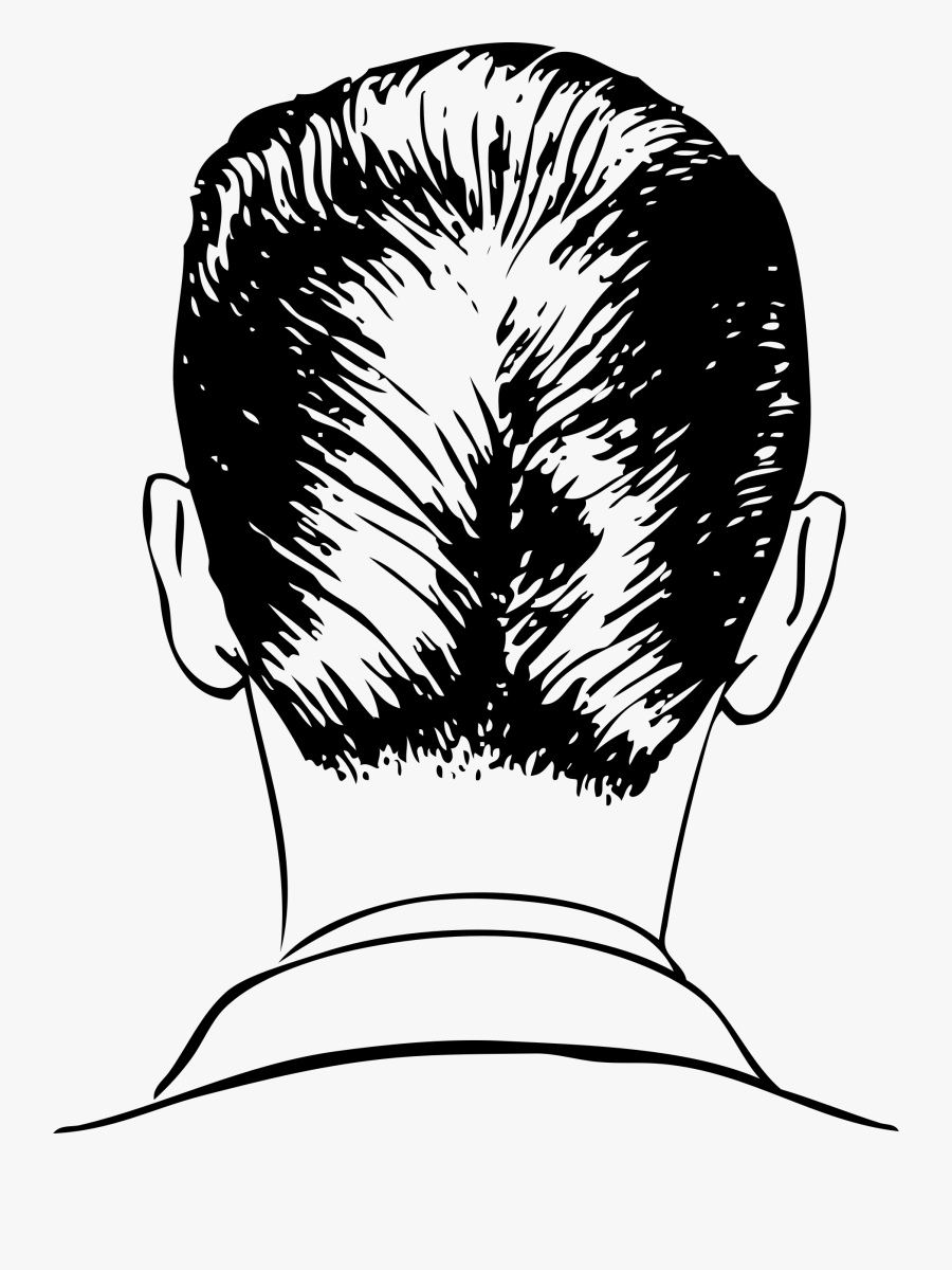 Clipart People Back - Drawing Back Of The Head, Transparent Clipart