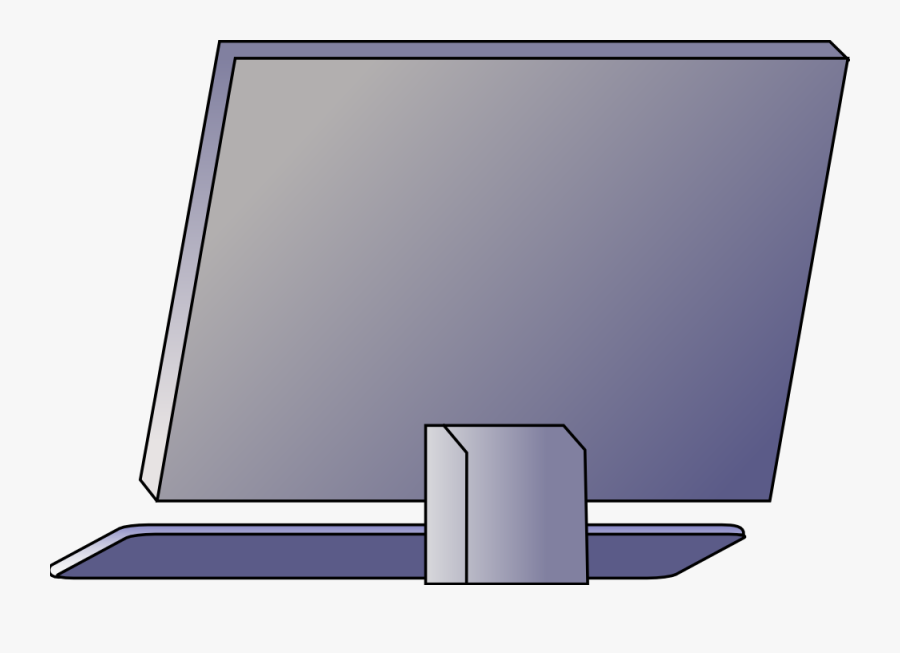 Pc Back - Back Of A Computer Monitor, Transparent Clipart