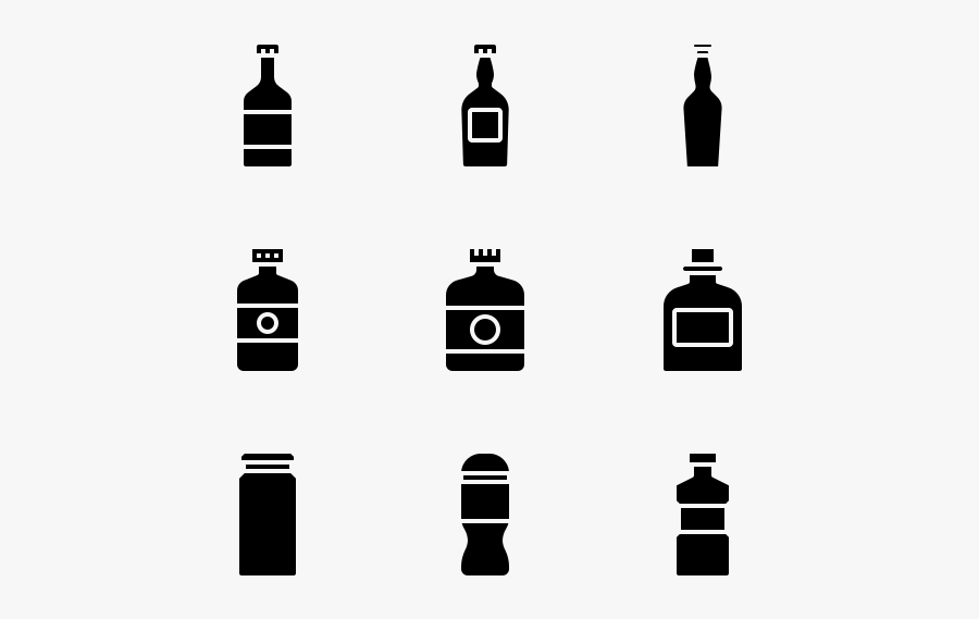 Bottle And Containers - Birthday Candle Vector Black And White, Transparent Clipart