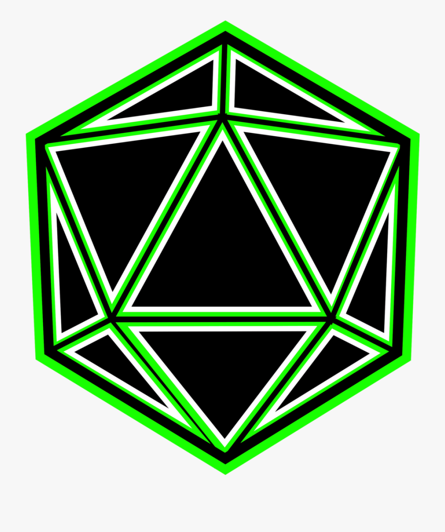 D20 Coaster, Transparent Clipart