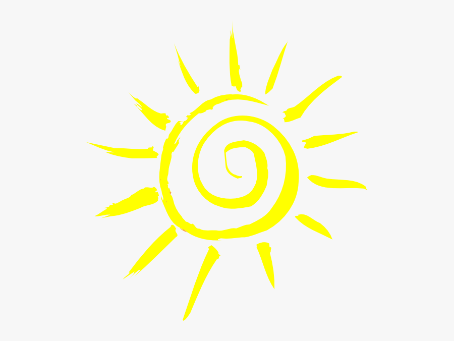 Clipart Sunshine Symbol - Sun Logo Black Background, Transparent Clipart