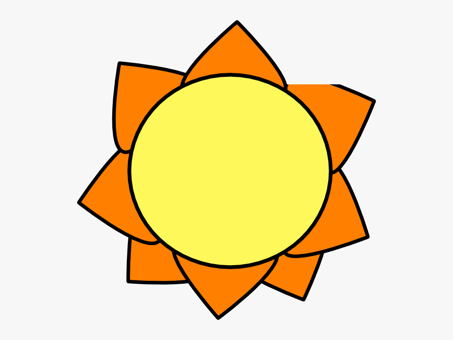Yellow And Orange Sun, Transparent Clipart