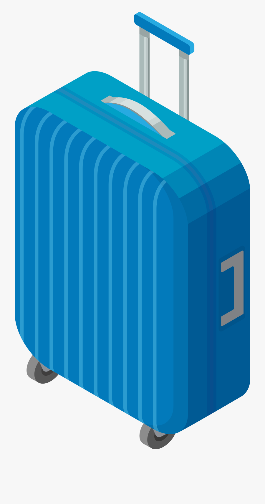 Full Clipart Full Trolley - Hand Luggage, Transparent Clipart