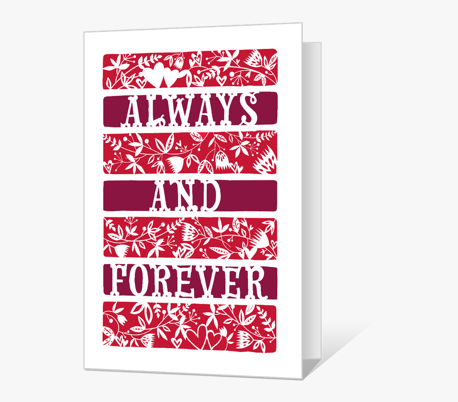 Always And Forever Printable - Graphic Design, Transparent Clipart