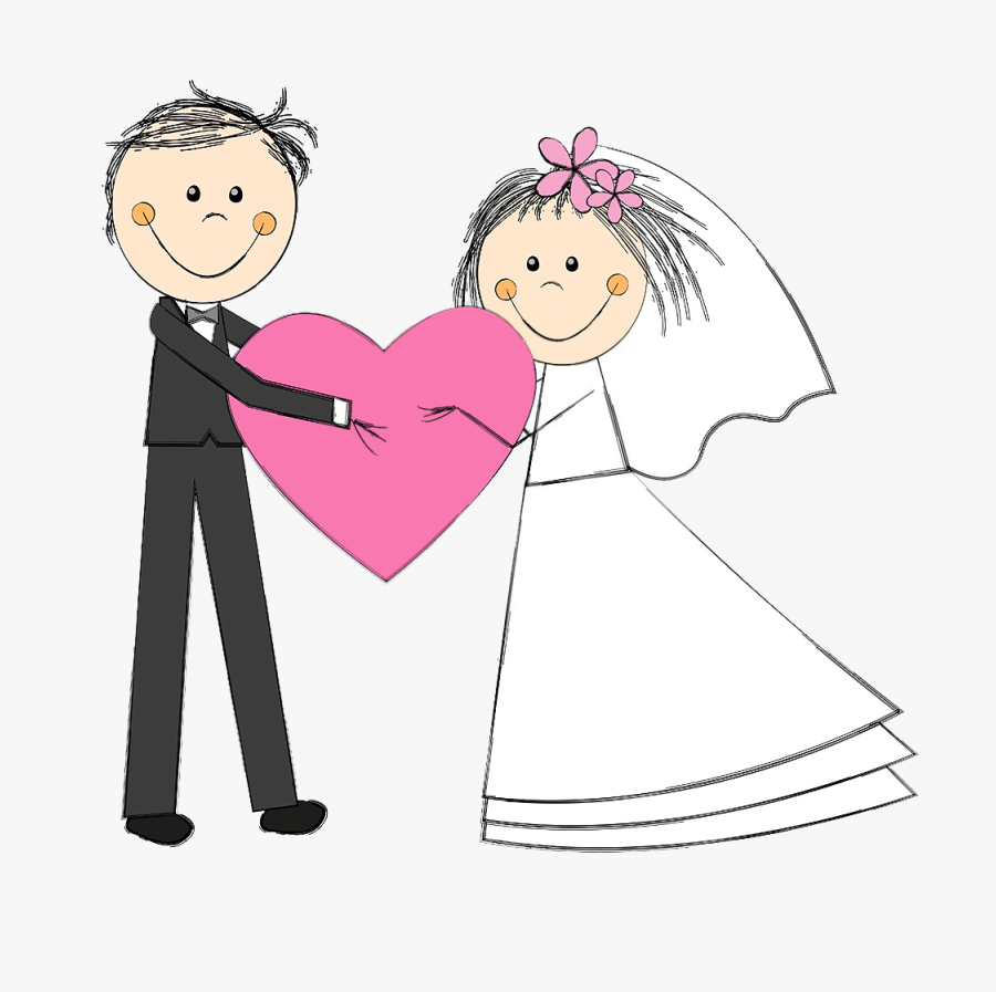 Wedding Couple Free, Transparent Clipart