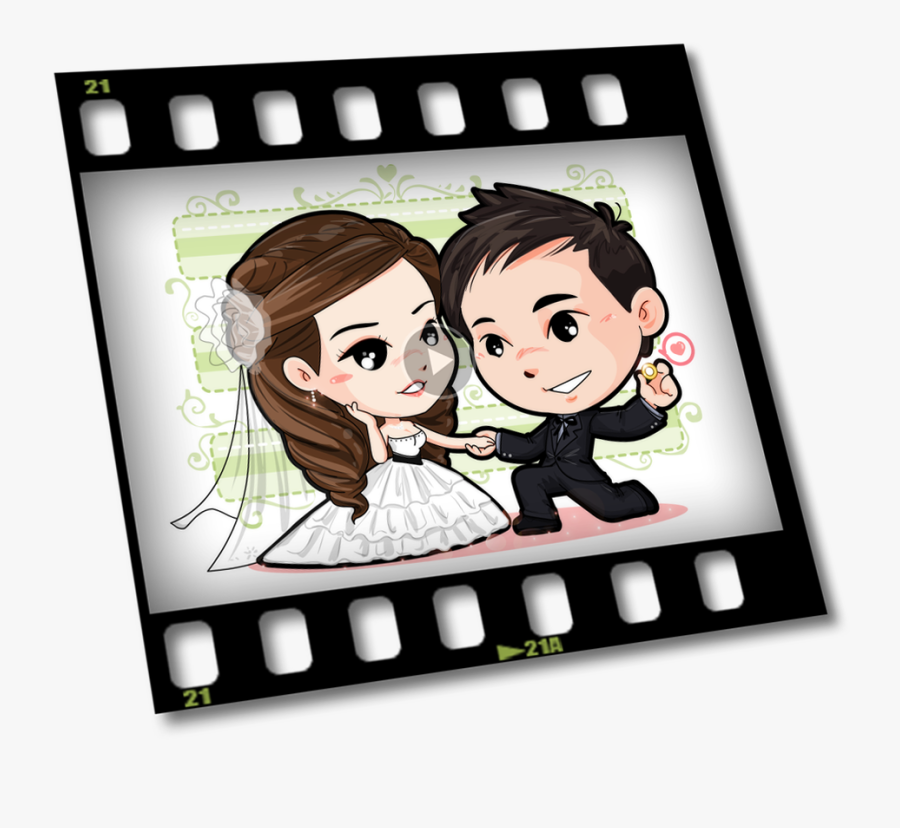 Wedding Cartoon - Cartoon Love Story Png, Transparent Clipart