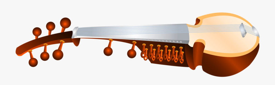South Indian Classical Music Instruments, Transparent Clipart