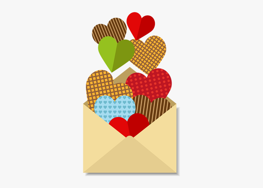 Letter With A Lot - Corazones Para Esposos, Transparent Clipart
