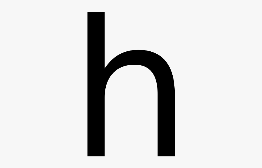 Small Letter H, Transparent Clipart