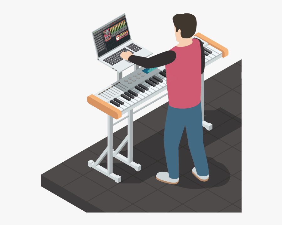 Musical Keyboard, Transparent Clipart