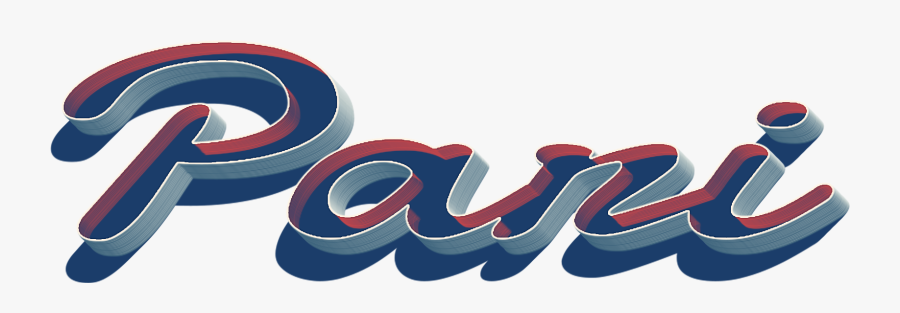 Pari 3d Letter Png Name - Graphic Design, Transparent Clipart