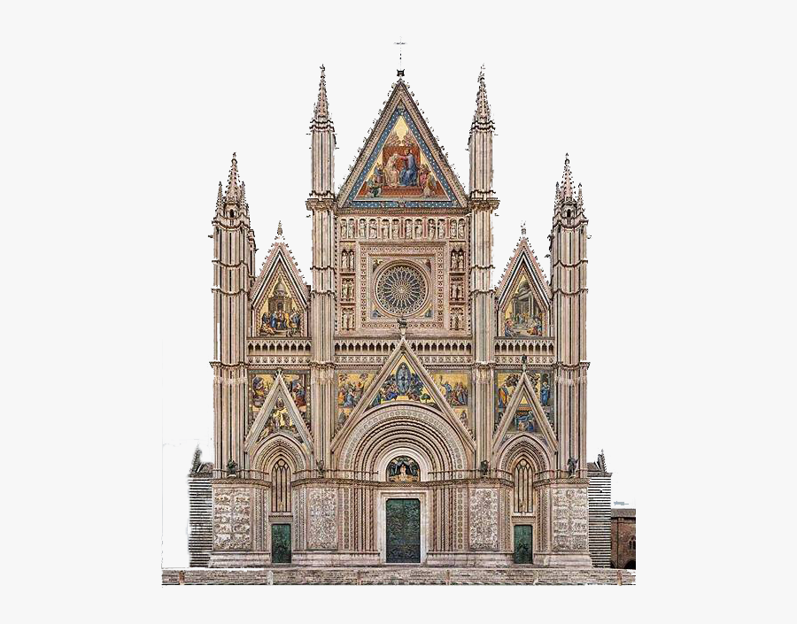 Building Orvieto Buildings Notre-dame Paris De Foreign - Orvieto Cathedral, Transparent Clipart