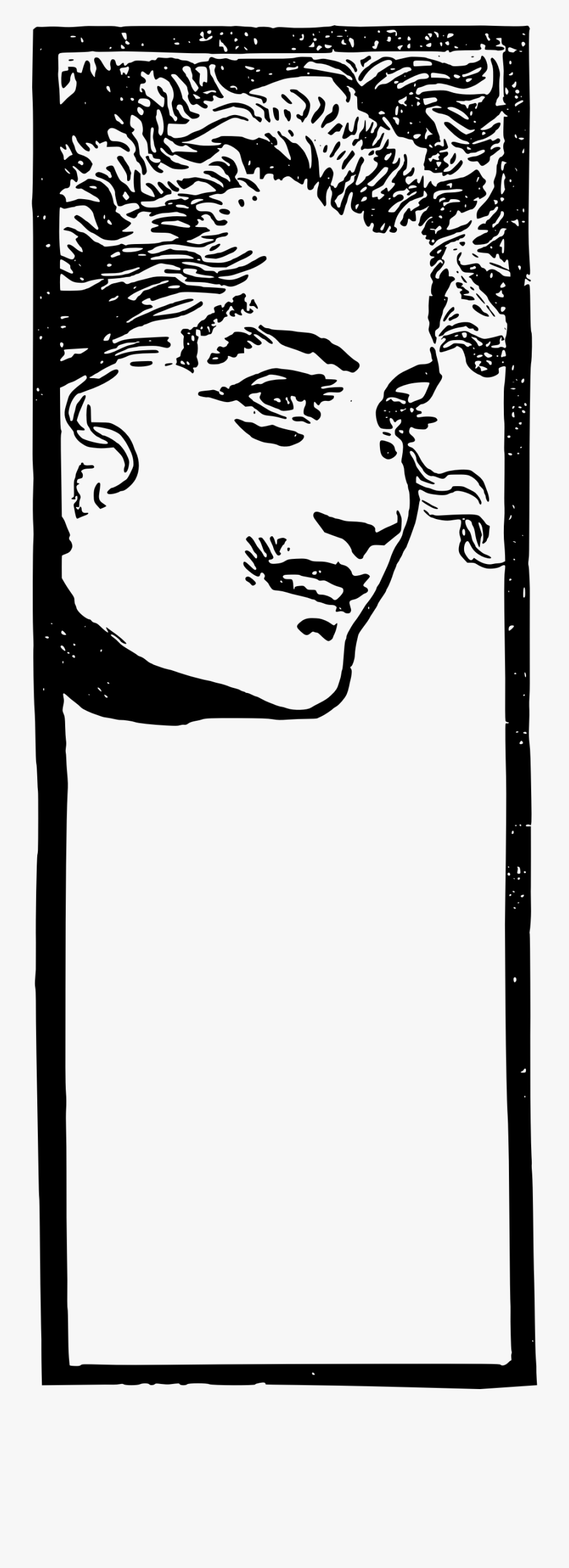 Lady Face Frame Clip Arts - Illustration, Transparent Clipart