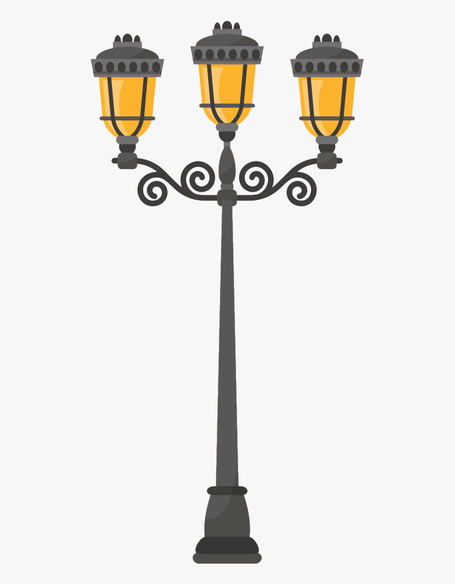 Transparent Street Light At Night Png, Transparent Clipart
