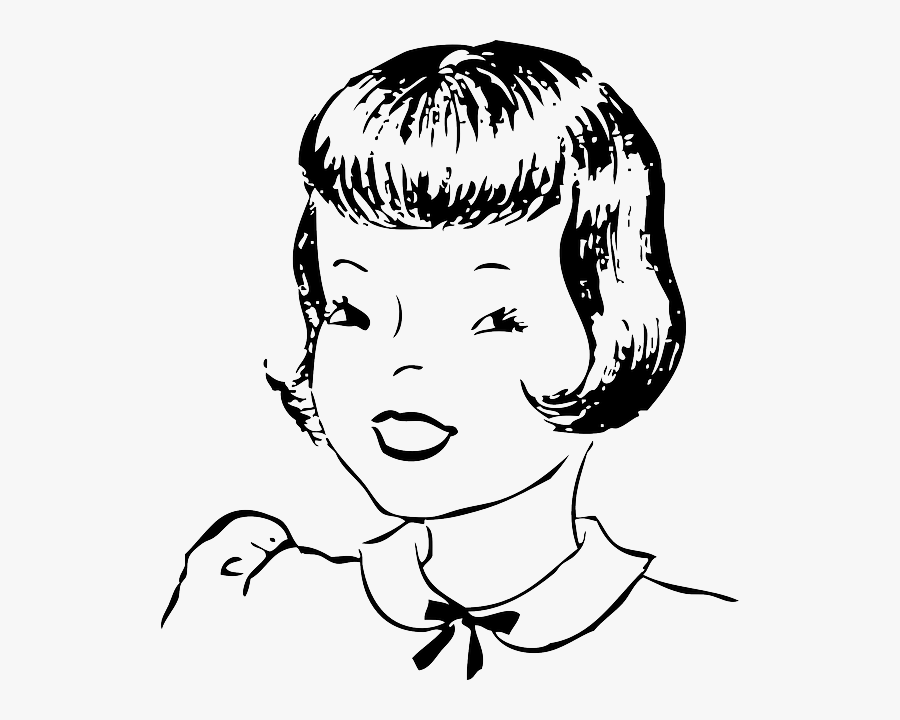Short Hair Clipart, Transparent Clipart