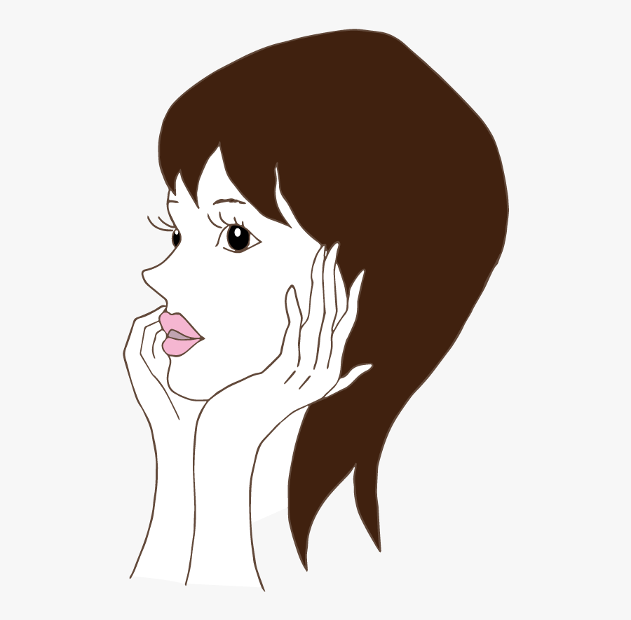 Woman"s Face - Illustration, Transparent Clipart