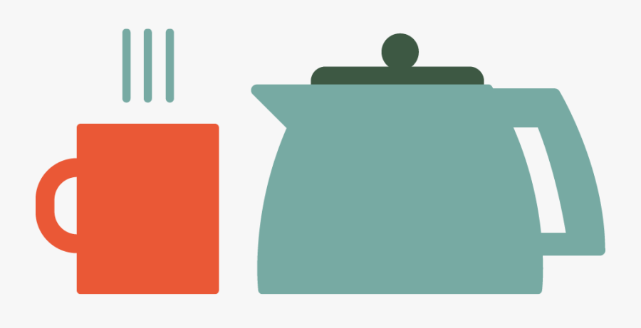 Pot Of Tea And Mug, Transparent Clipart