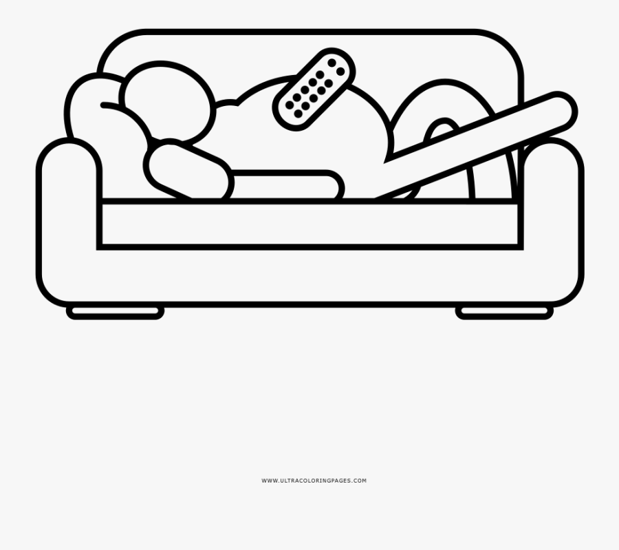 Moderno Pereza Para Colorear Molde - Laziness, Transparent Clipart