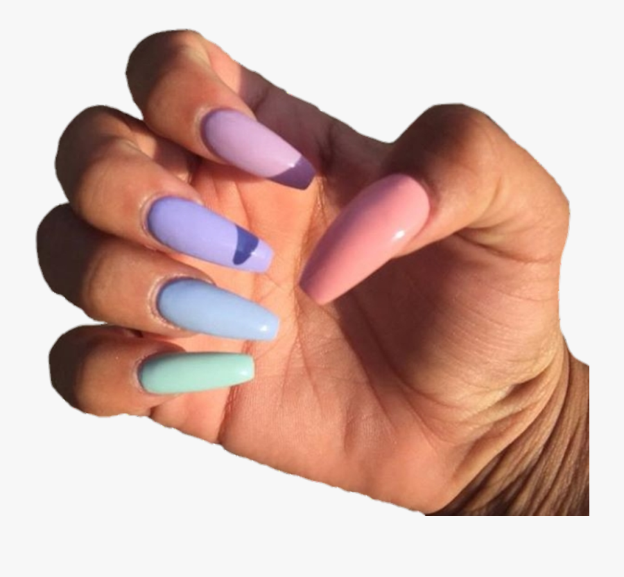 #acrylic #acrylicnails #nails
 
 
 
#cute #aesthetic - Pastel Coffin Acrylic Nails, Transparent Clipart