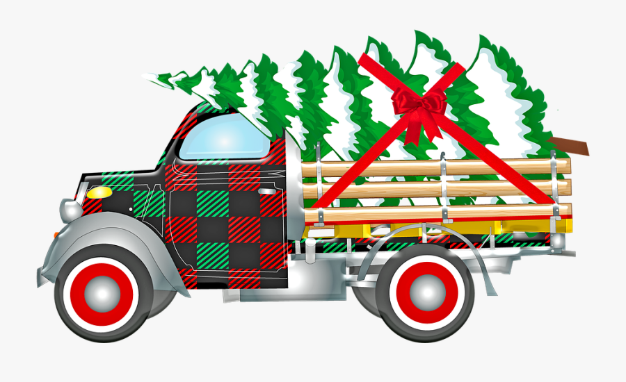 Christmas Retro Car, Santa Claus, Gifts, Christmas, Transparent Clipart