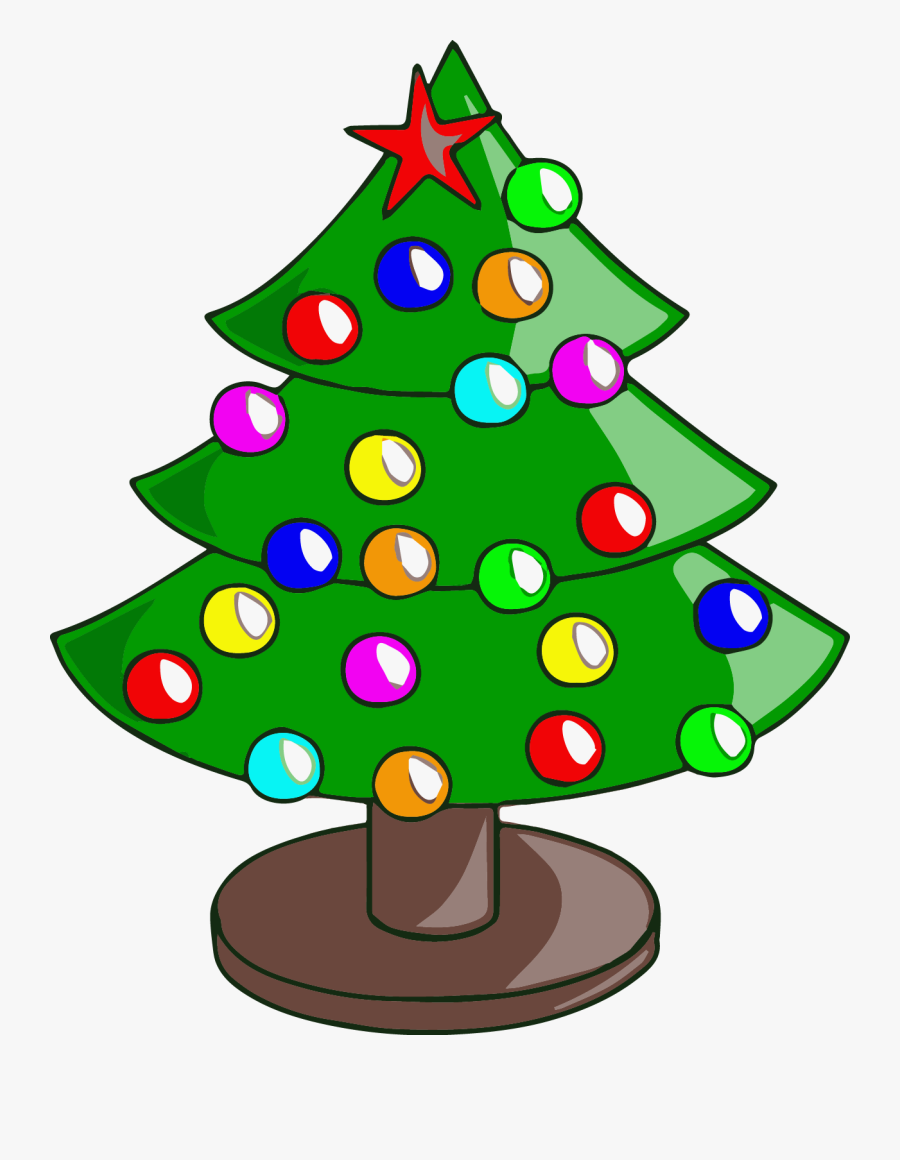 Transparent Chrismas Tree Png - Christmas Tree Cartoon Clipart, Transparent Clipart