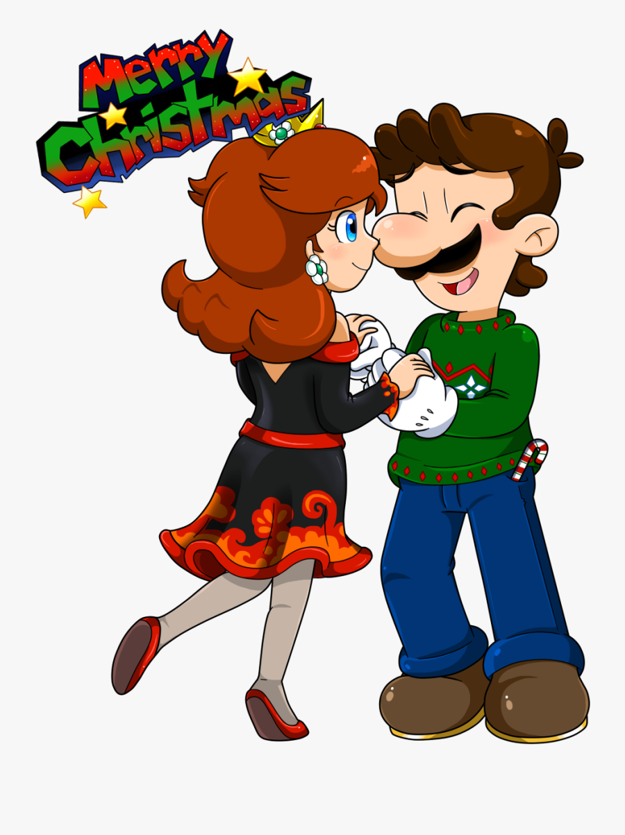 Transparent Christmas 2017 Clipart - Luigi And Daisy Christmas, Transparent Clipart