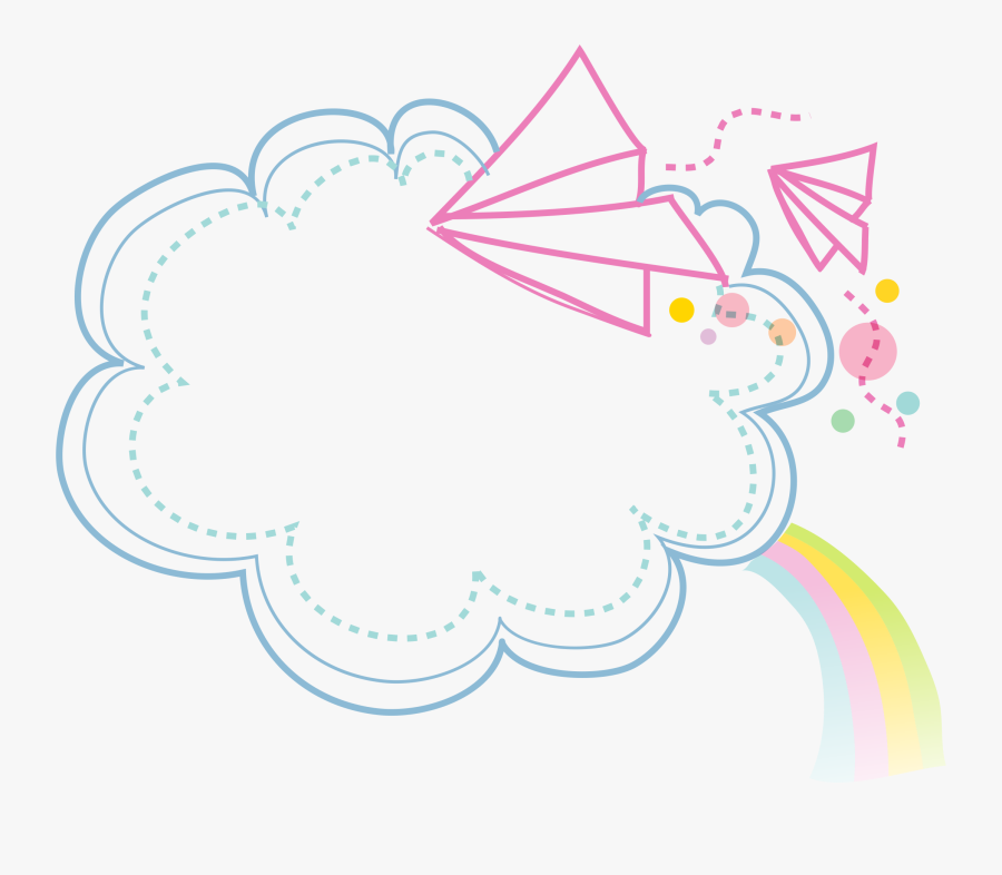 Border Clouds Cartoon Free Hq Image Clipart - Cartoon Border Clouds, Transparent Clipart