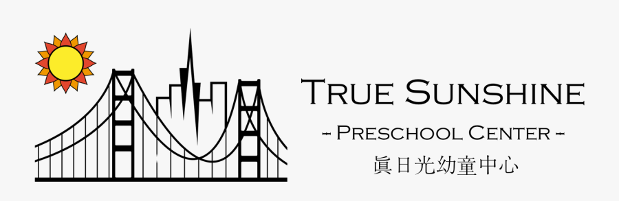 True Sunshine Preschool Center - Outline Of Golden Gate Bridge, Transparent Clipart