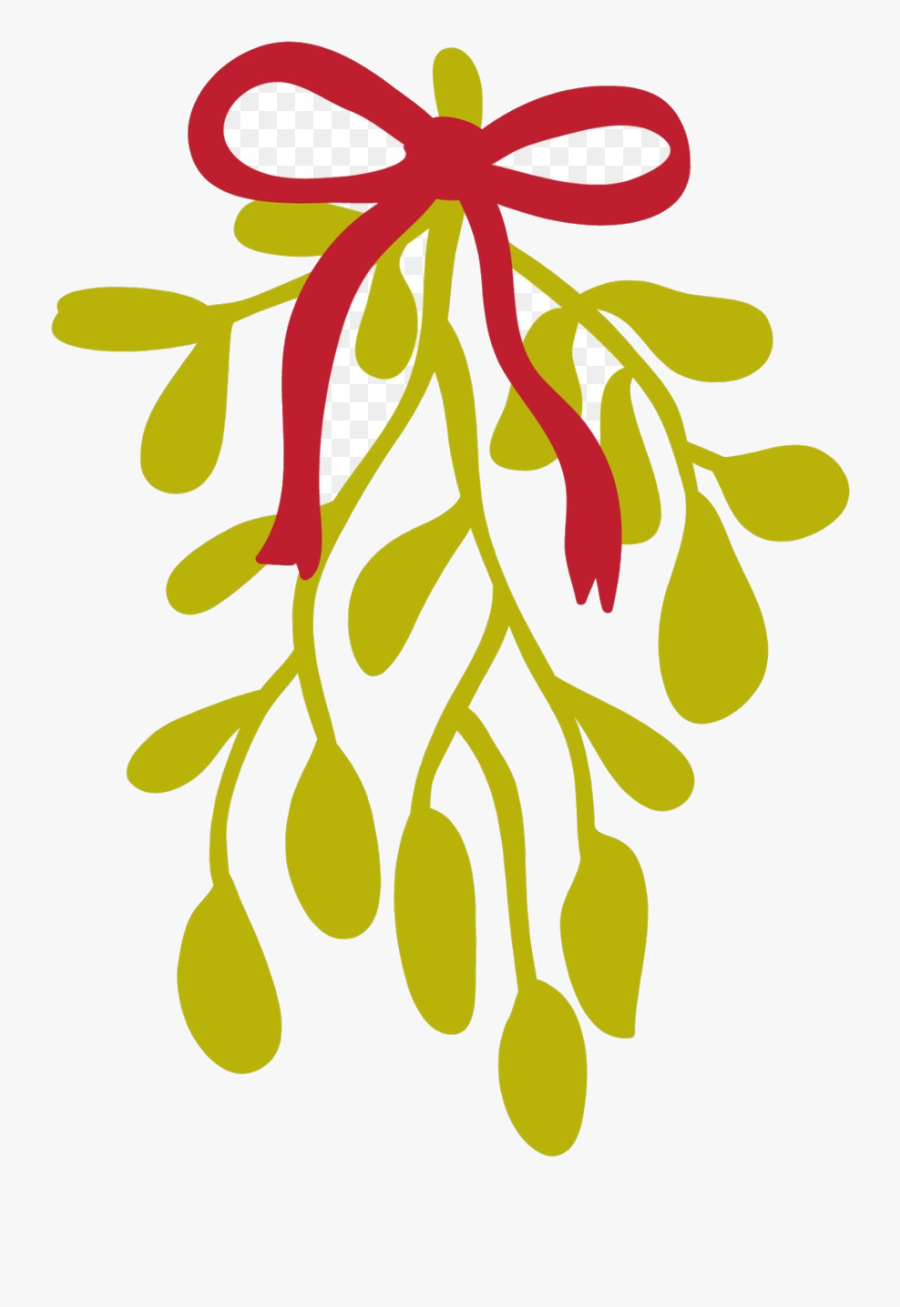 Holly Leaf Kiss Mistletoe Common Clip Art December, Transparent Clipart