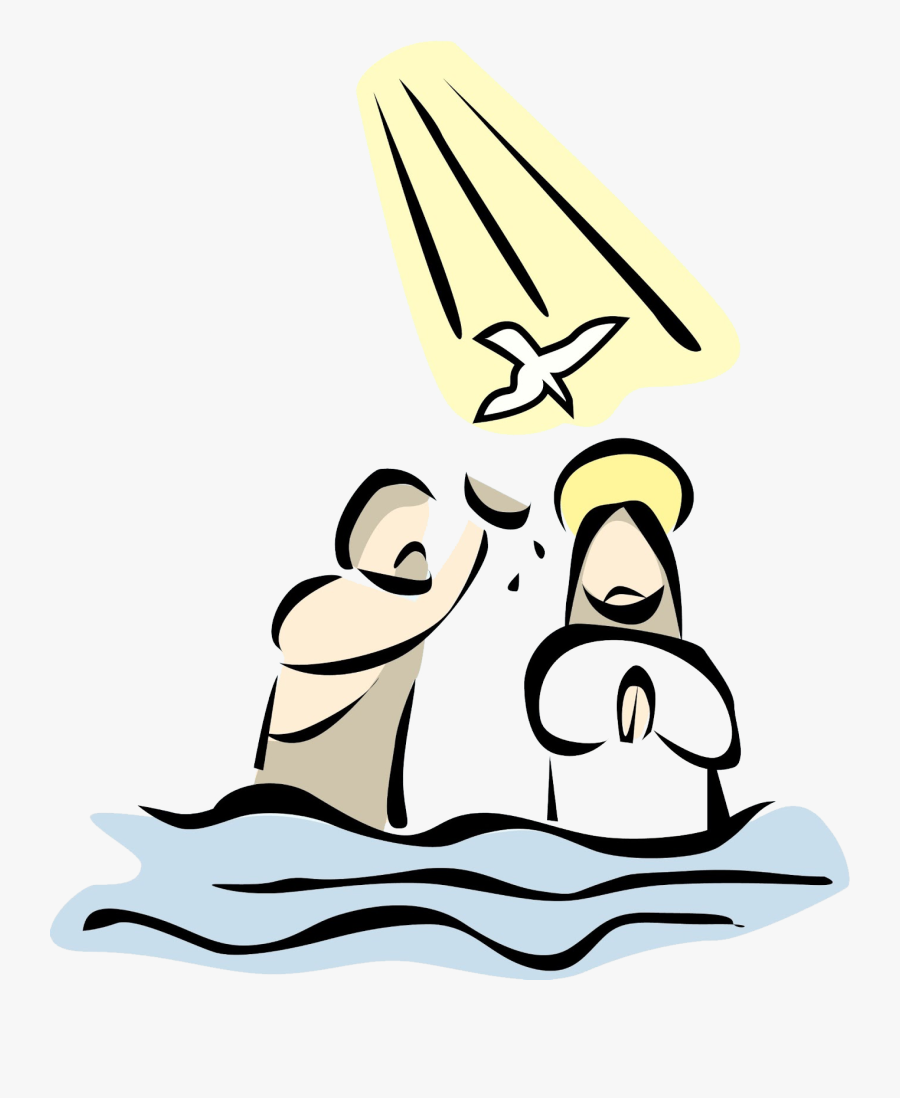 Clip Art Of The Lord Holy - Baptism Of Jesus Clipart, Transparent Clipart