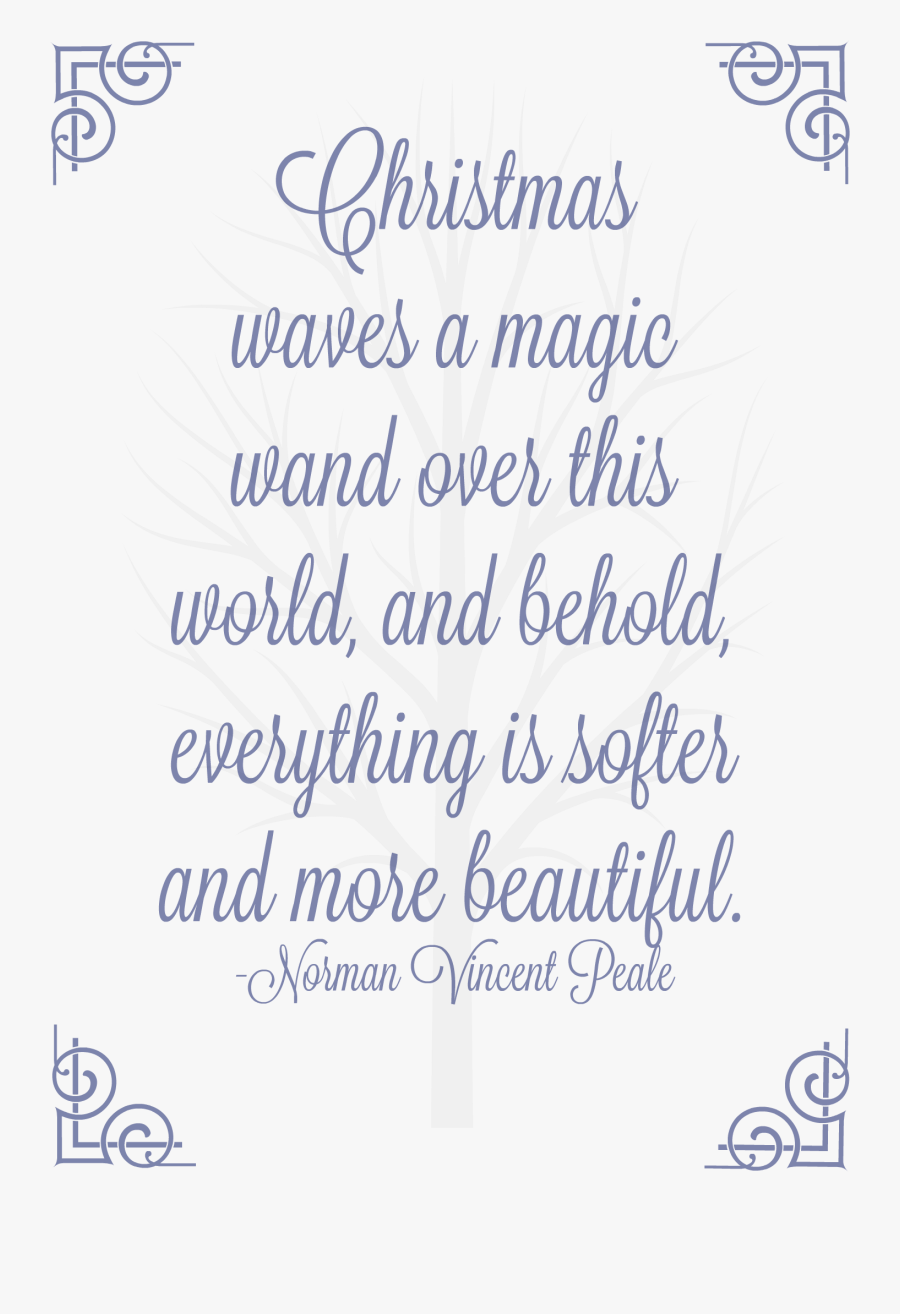 Clip Art Christmasbeauty Png Quote About - Handwriting, Transparent Clipart