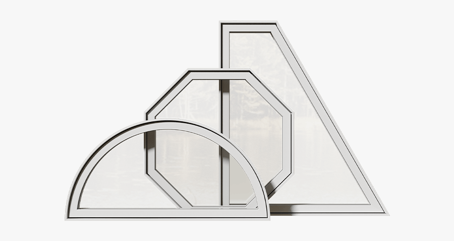 A Set Of Fixed And Shaped Windows By Northern Comfort - Daylighting, Transparent Clipart